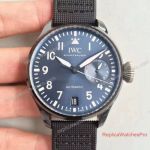 Swiss Replica IWC Big Pilot IW502003 Watch Blue Dial 46mm Nylon Strap